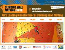 Tablet Screenshot of climbingwallmatting.co.uk